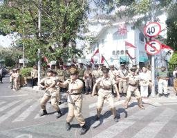 Peringati Proklamasi Polri, Polda Jatim Bersama Rooderburg Soerabaia Gelar Aksi Teatrikal