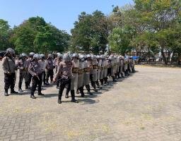 Gelar Simulasi Sispam Kota, Upaya Polres Nganjuk Hadapi Potensi Gangguan Kamtibmas dalam Tahapan Pemilu 2024