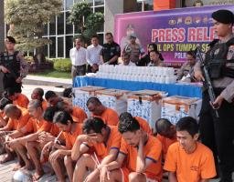 Operasi Tumpas Narkoba, Polres Gresik Gulung 31 Tersangka