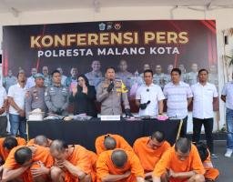 26 Tersangka Narkoba Berhasil Di Ringkus Polresta Malang Kota