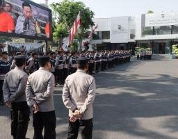 Polrestabes Surabaya Gelar Apel Serentak Bhabinkamtibmas Polsek Jajaran