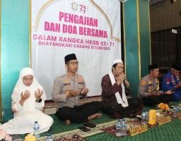 Peduli Sesama, Bhayangkari Cabang Situbondo Gelar Santunan Anak Yatim dan Doa Bersama