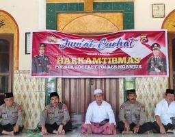 Program Jum’at Curhat, Polres Nganjuk Ajak Warga Jaga Toleransi dan Hormati Pilihan Politik Masing-masing