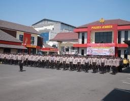 Polres Jember Kerahkan 600 Personel Gabungan untuk Amankan Pilkades Serentak
