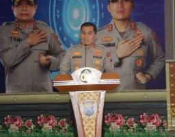 Kapolres Nganjuk Perkenalkan “Ilmu Semeru” dalam Acara Puncak Peringatan Hari Lalu Lintas Bhayangkara ke – 68 tahun 2023