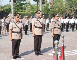 Kapolres Pimpin Serah Terima Jabatan Kabag Perencanaan dan Kasat Samapta Polres Nganjuk