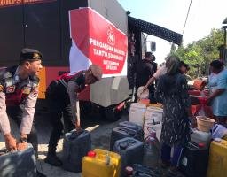 20 Tahun Mengabdi, Batalyon Tantya Sudhirajati Salurkan 65 Ribu Liter Air Bersih