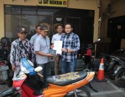 Polres Nganjuk Kembalikan Motor Kepada Pemilik, Terlacak Berkat Aplikasi “Ilmu Semeru” Polda Jatim
