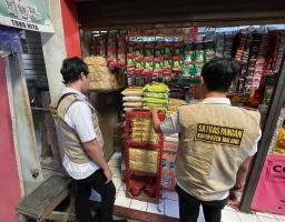 Satgas Pangan Polres Malang Sidak Pasar Cegah Penimbunan Beras