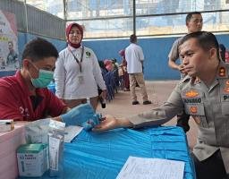 Polres Nganjuk Bersama Rumah Sakit Bhayangkara Nganjuk Gelar Bakti Sosial dan Bakti Kesehatan Pengabdian AKABRI 91 Ke - 32 Tahun 2023