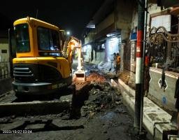 Suara Bising Pengerjaan Proyek Gorong-gorong Sidokapasan Dikeluhkan