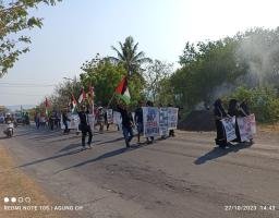 Al Quts, Komunitas Massa Melaksanakan Aksi Long March Turun Ke Jalan Guna Bela Palestina
