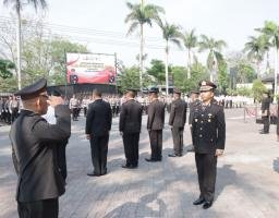 Polres Nganjuk Gelar Upacara Bendera Peringati Hari Sumpah Pemuda ke-95