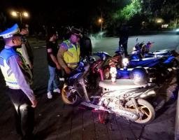 Jaga Harkamtibmas Patroli Biru Polsek Mengwi Imbau Anak anak Muda
