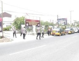 Polres Nganjuk Gelar Patroli Skala Besar Cegah Potensi Konflik Jelang Pemilu 2024