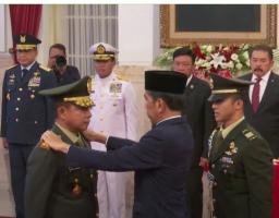 Presiden Jokowi Lantik Jenderal Agus Subianto Jadi Panglima TNI