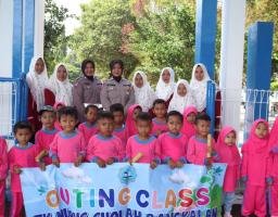 Kenali Rambu Lalu Lintas, Satlantas Polres Bangkalan Gelar Polisi Sahabat Anak