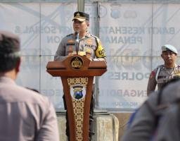 Polres Nganjuk Gelar Upacara Pembukaan Latihan Kerja 48 Siswa Diktuk Bintara Polri, Kapolres Ingatkan untuk Jaga Netralitas