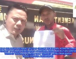 Karutan Gresik dan Jajarannya Resmi Dilaporkan Ke Kanwil Kemenkumham Jatim 