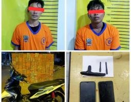 Dua Maling Motor Tertangkap Warga, Beruntung Polisi Garcep Langsung Mengamankannya Saat Hendak Dimasa