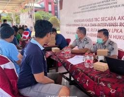 Lapas Narkotika Kelas IIA Pamekasan Kanwil Kemenkumham Jatim Gelar Skrining Active Scan Finding TBC Bagi WBP