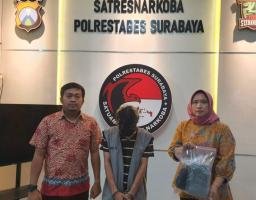Satreskoba Polrestabes Surabaya, Berhasil Mengamankan Pemuda Tersangka Penyalahgunaan Narkotika Jenis Sabu