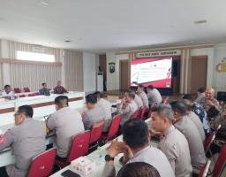 Ciptakan Rasa Aman dan Nyaman Jelang Malam Pergantian Tahun, Polrestabes Surabaya Gelar Rapat Koordinasi