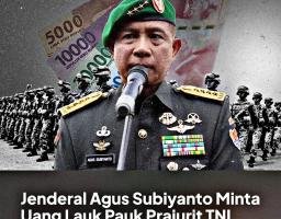 Sudah Waktunya Polri Non Fasilitas Beserta Keluarga, Terkait Wewenang , Uang Lauk Terlalu Besar