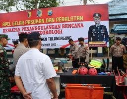 Polres Tulungagung Siapkan Personel Gabungan Antisipasi Bencana Hidrometeorologi