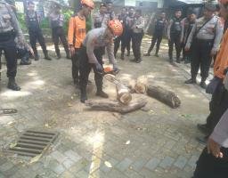 Polres Kediri Kota Tingkatkan Kemampuan Penanggulangan Bencana Alam