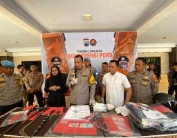 Polres lumajang Berhasil Amankan Komplotan Curanmor 33 TKP