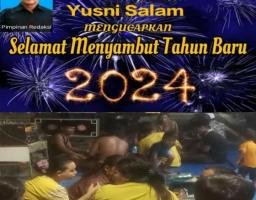 Pimpinan Redaksi media Beritanewsnasional.com Dan Warga Bulakbanteng Bhineka V mengucapkan selamat Malam Tahun Baru 2024