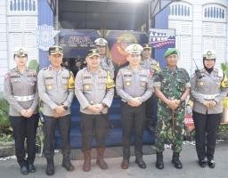 Kunjungi Pospam Nataru Polres Kediri Kota, Pawatwil Korlantas Polri Pastikan Pam Nataru Lancar