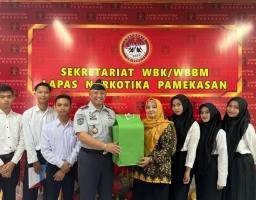 Lapas Narkotika Kelas IIA Pamekasan Kanwil Kemenkumham Jatim Gelar Pelepasan Siswa Magang SMKN 3 Pamekasan