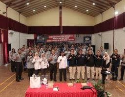 Sinergitas Polres Madiun Kota Bersama Lapas Kelas I Madiun Sosialisasikan Pemilu Damai 2024