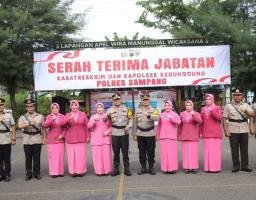 AKBP Siswantoro Pimpin Serah Terima Jabatan Kasat Reskrim Polres Sampang Dan Kapolsek Kedundung