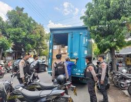 Siagakan Personel 24 Jam Polres Kediri Kota Pastikan Kantor dan Gudang Logistik KPU Aman