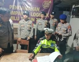 Polres Pamekasan Siagakan Personel untuk Pengamanan Gudang Logistik Pemilu