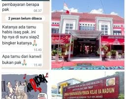 Oknum Petugas Lapas Narkotika Kelas IIA Pamekasan Yang Diduga Terlibat Menangis, ERW Raja Didalam Lapas Pemuda Kelas IIA Madiun.