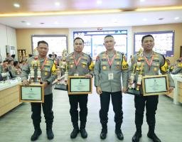 Berikan Layanan Maksimal Saat Nataru, Polres Jember Raih Juara Lomba Pos Ops Lilin Semeru 2023/2024 