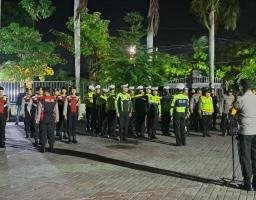 Gelar Patroli Skala Besar, Polres Nganjuk Menjaga Kamtibmas