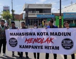 PMII Madiun Turun ke Jalan Bentuk Keprihatinan Tolak