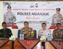 Polres Nganjuk Gencarkan Program NCS Melalui Baksos Gratis