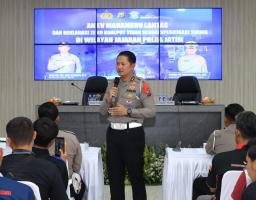 Polda Jatim Gelar Anev Mahameru Lantas Dan Deklarasi