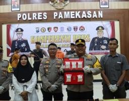 Polres Pamekasan Berhasil Mengamankan IN (46) Jaringan