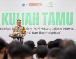 Kapolda Jatim Ajak Civitas UM Surabaya Wujudkan Pemilu Damai