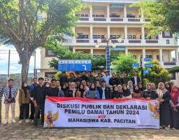 Mahasiswa Pacitan Gelar Deklarasi Tolak Politisasi Kampus Jelang Pemilu 2024