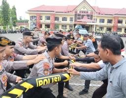 Polres Situbondo Kembali Latihan Dalmas, Antisipasi Unras Pasca Pemungutan Suara Pemilu 2024