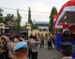 Polres Pamekasan Gelar Simulasi Pengamanan di TPS Antisipasi Gangguan Pemungutan Suara
