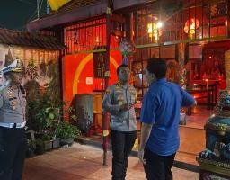 Jamin Perayaan Imlek Kondusif, Polresta Sidoarjo Sebar Personel di Sejumlah Klenteng 